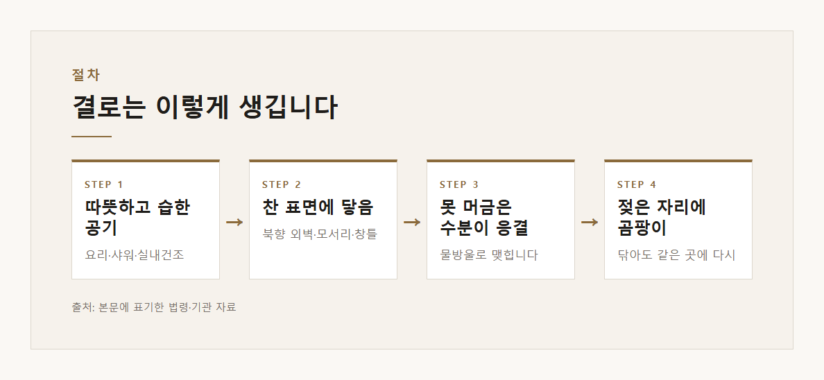 결로 생기는 이유 설명 도표 1