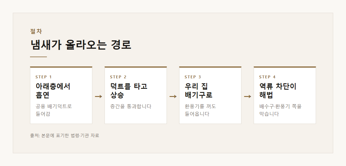 아파트 화장실 담배 냄새 설명 도표 1