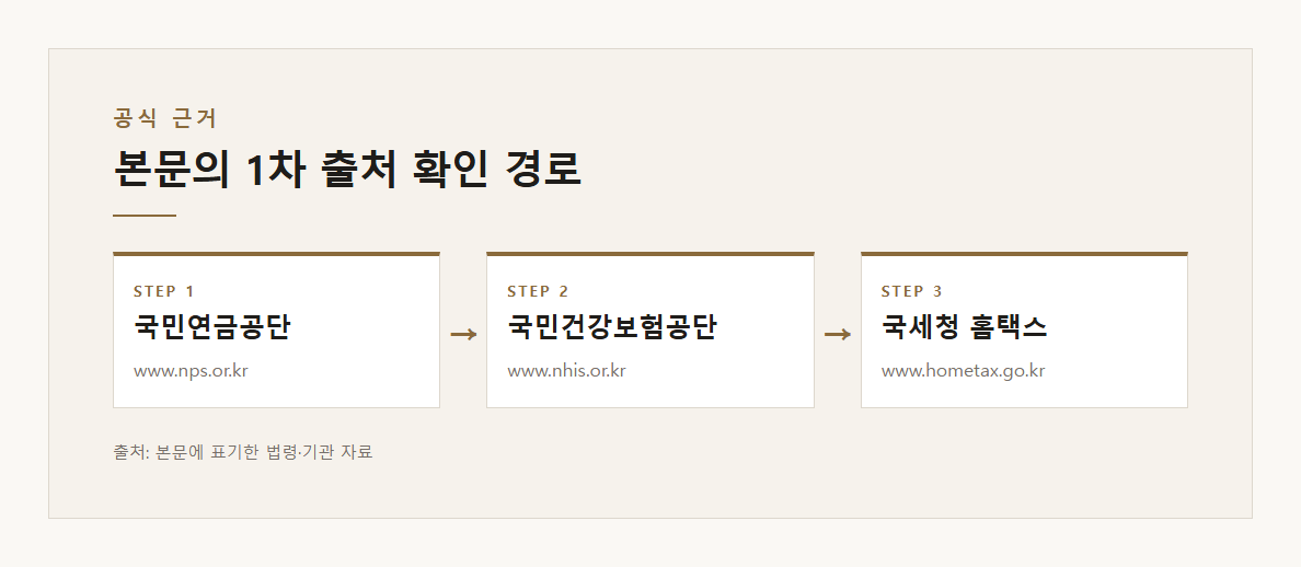 근로소득원천징수영수증 본문·공식출처 기반 설명 도표 2 · 본문 기반