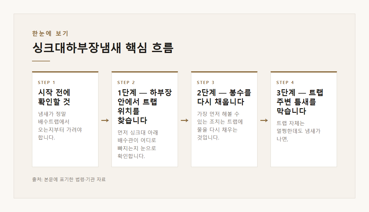 싱크대하부장냄새 본문&middot;공식출처 기반 설명 도표 1 &middot; 본문 기반
